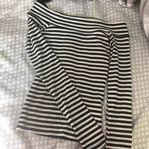 NWOT Striped Off the Shoulder Top